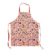 Childs Coral Pink Jungle Print Apron By Rice DK